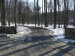 Entrance gate in winter