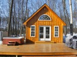 Front of Woodhaven Cottage in winter